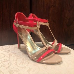 Nude/Coral heels